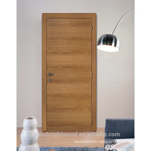 Room interior oak wood single doors